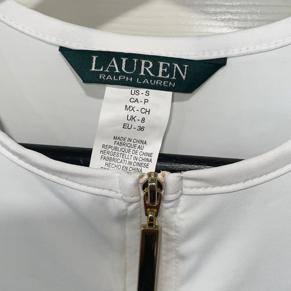 Lauren Ralph Lauren Gradient Stripe Long Sleeve Rashguard 2 Piece Swimsuit - Picture 7 of 16